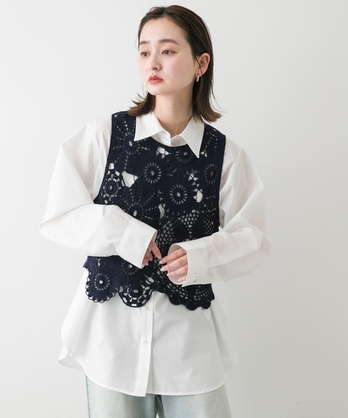 レースクロップドベスト（ベスト）｜SENSE OF PLACE by URBAN RESEARCH