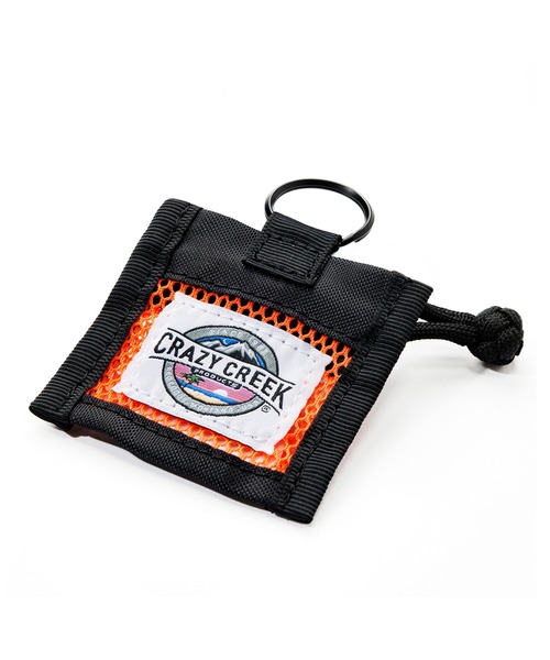 CRAZY CREEK（クレイジークリーク）の「CRAZY CREEK クレイジークリーク メッシュワレット Sサイズ（コインケース・メンズ・オレンジ/ライム・FREE）」の2枚目の写真
