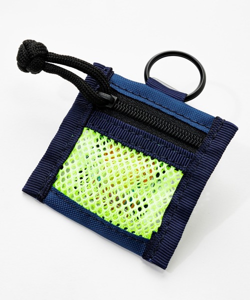 CRAZY CREEK（クレイジークリーク）の「CRAZY CREEK クレイジークリーク メッシュワレット Sサイズ（コインケース・メンズ・オレンジ/ライム・FREE）」の3枚目の写真