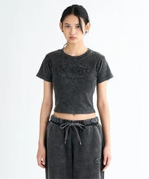 25 WS TELECO HIDDEN/DCレディース半袖ショート丈Tシャツ