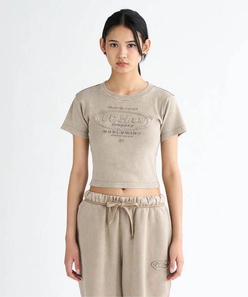 DC SHOES(ディーシーシューズ)の「25 WS TELECO HIDDEN/DCレディース半袖ショート丈Tシャツ(Tシャツ/カットソー・レディース・ブラック系その他/ベージュ系その他/ラベンダー/スミクロ・MEDIUM/LARGE)」の4枚目の写真