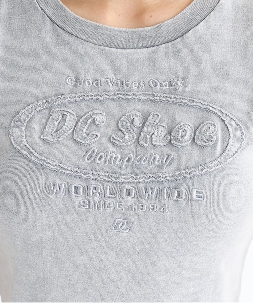 DC SHOES(ディーシーシューズ)の「25 WS TELECO HIDDEN/DCレディース半袖ショート丈Tシャツ(Tシャツ/カットソー・レディース・ブラック系その他/ベージュ系その他/ラベンダー/スミクロ・MEDIUM/LARGE)」の7枚目の写真