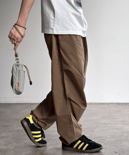 CPCM（シーピーシーエム）の「綿ナイロンニータックパンツ（その他パンツ・メンズ・グレー/ブラック/カーキ/ベージュ/インディゴブルー・SMALL/FREE）」の22枚目の写真