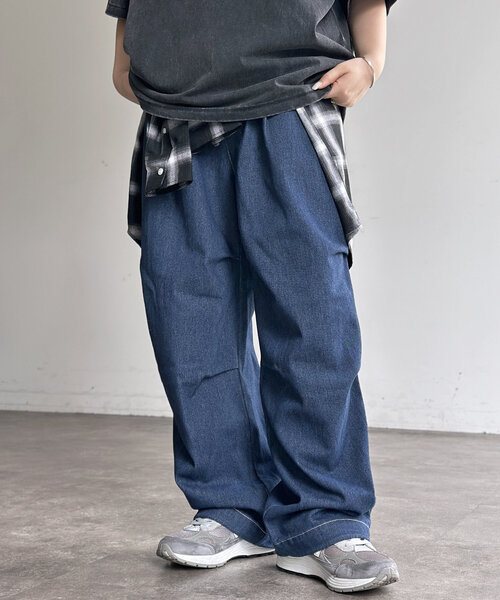 CPCM（シーピーシーエム）の「綿ナイロンニータックパンツ（その他パンツ・メンズ・グレー/ブラック/カーキ/ベージュ/インディゴブルー・SMALL/FREE）」の15枚目の写真