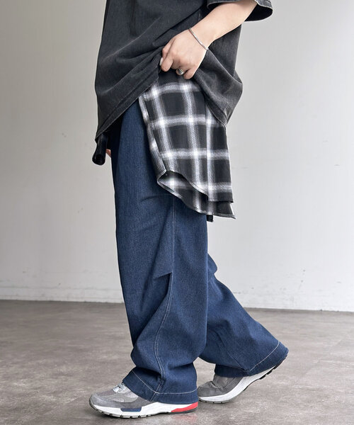 CPCM（シーピーシーエム）の「綿ナイロンニータックパンツ（その他パンツ・メンズ・グレー/ブラック/カーキ/ベージュ/インディゴブルー・SMALL/FREE）」の14枚目の写真