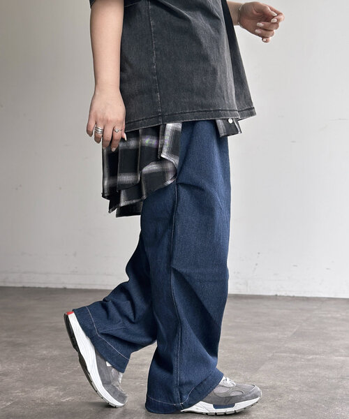 CPCM（シーピーシーエム）の「綿ナイロンニータックパンツ（その他パンツ・メンズ・グレー/ブラック/カーキ/ベージュ/インディゴブルー・SMALL/FREE）」の12枚目の写真