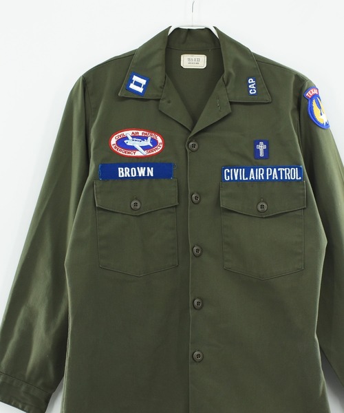 【ヴィンテージ古着】80’s U.S Military UTILITY SHIRT OG-507