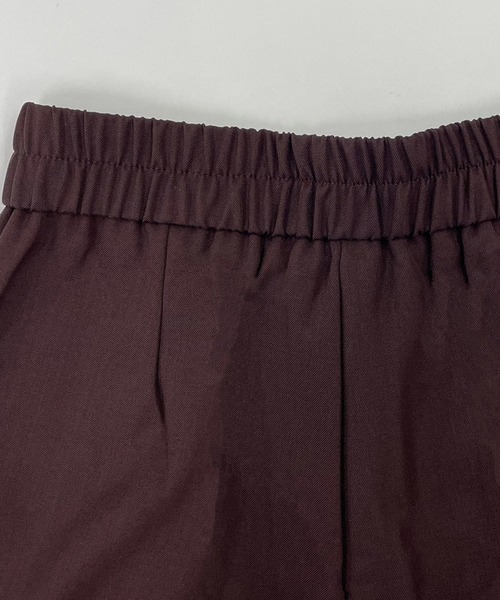 DAY CLOSET（デイ クローゼット）の「レディース マニッシュハイウエストダブルボタンワイドタックパンツ（スラックス・レディース・ダークグレー/ブラウン/グレイッシュベージュ/ブラック・S/M/L）」の16枚目の写真