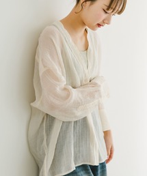 ITEMS URBANRESEARCH（アイテムズ アーバンリサーチ）の「Vネックシアーブラウス（シャツ/ブラウス）」