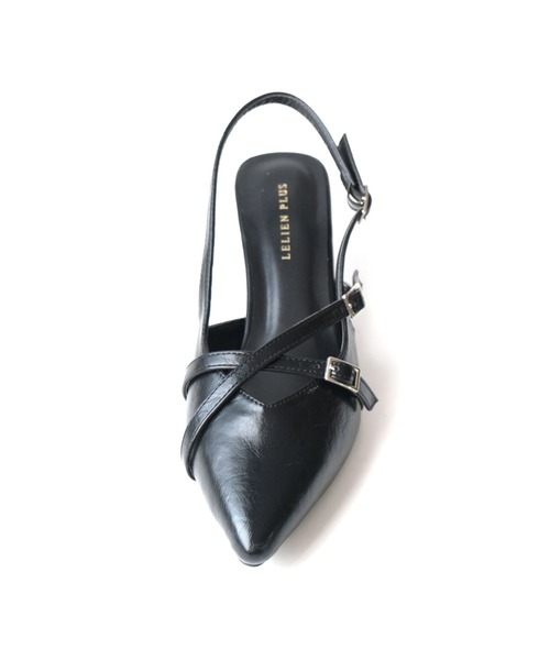 AmiAmi（アミアミ）の「バックストラップミュール/クロスストラップパンプス（パンプス・レディース・アイボリー/ブラック/シルバー/バーガンディー・S/M/LL/L）」の17枚目の写真