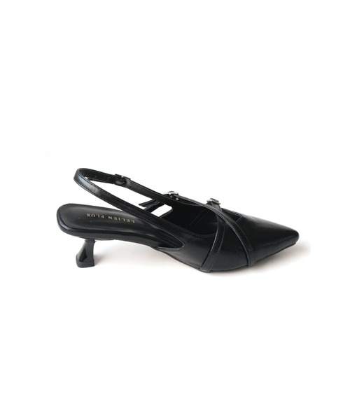 AmiAmi（アミアミ）の「バックストラップミュール/クロスストラップパンプス（パンプス・レディース・アイボリー/ブラック/シルバー/バーガンディー・S/M/LL/L）」の18枚目の写真