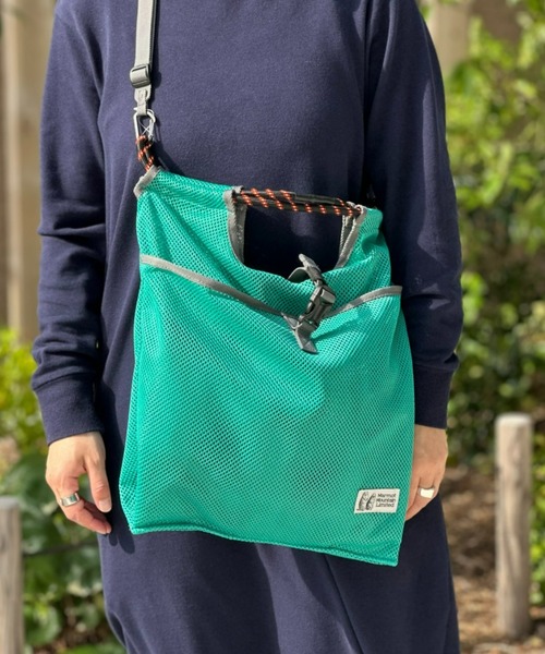 MARMOT(マーモット)の「【Marmot】MMW Mesh Compact Tote MMW メッシュコンパクトトート(トートバッグ・メンズ・エメラルド/ブラック/ブルー・ONE SIZE)」の9枚目の写真