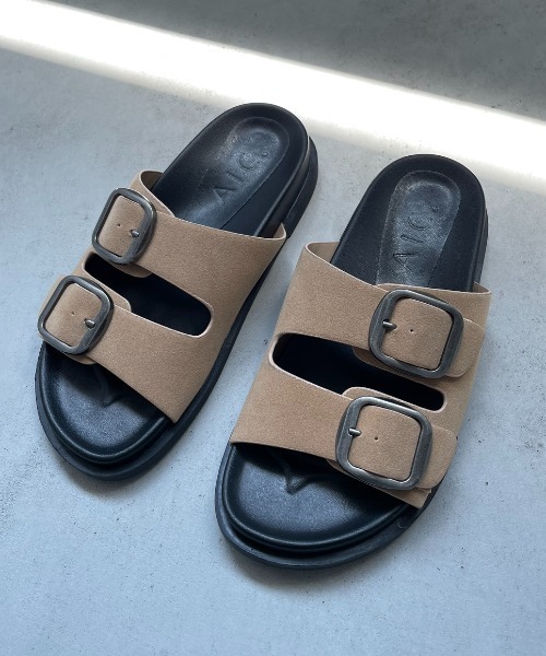 AIC.（エーアイシー）の「ダブルベルトボリュームサンダル（サンダル・レディース・ブラック/ベージュ・SMALL/MEDIUM/LARGE）」の16枚目の写真