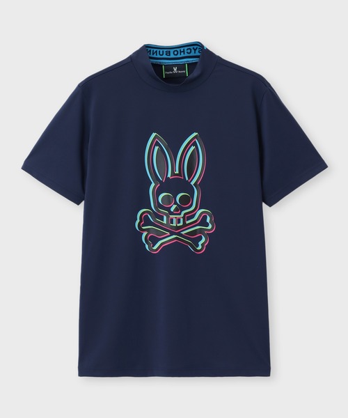 Psycho Bunny ネイビー モックネックシャツ Mサイズ Psycho Bunny ネイビー モックネックシャツ Mサイズ - メルカリ