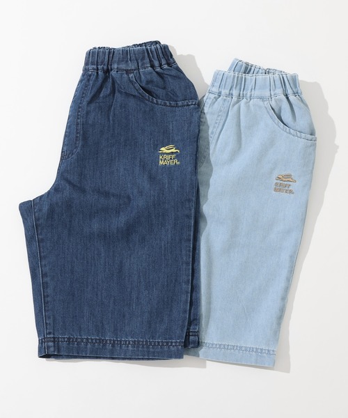 KRIFF MAYER Kid's Collection(クリフメイヤーキッズコレクション)の「【冷感・吸汗速乾・抗菌】涼適デニムハーフパンツ(デニムパンツ・キッズ・ダークブルー/ライトブルー・120/130/140/150/160/170)」の3枚目の写真
