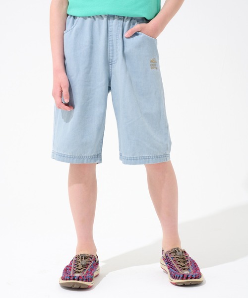 KRIFF MAYER Kid's Collection(クリフメイヤーキッズコレクション)の「【冷感・吸汗速乾・抗菌】涼適デニムハーフパンツ(デニムパンツ・キッズ・ダークブルー/ライトブルー・120/130/140/150/160/170)」の4枚目の写真