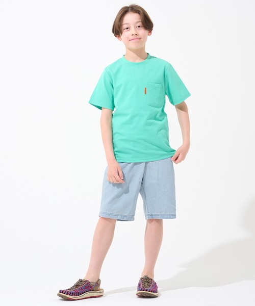 KRIFF MAYER Kid's Collection(クリフメイヤーキッズコレクション)の「【冷感・吸汗速乾・抗菌】涼適デニムハーフパンツ(デニムパンツ・キッズ・ダークブルー/ライトブルー・120/130/140/150/160/170)」の6枚目の写真