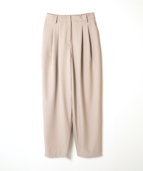 ever closet（エバークローゼット）の「テーパードシルエットパンツ（スラックス・レディース・ブラック/ベージュ・FREE）」の20枚目の写真