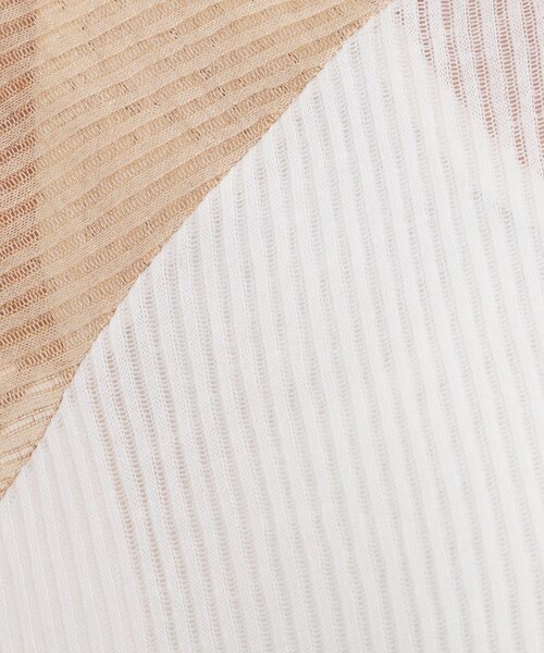 Cutie Blonde（キューティーブロンド）の「【S-LL】シアーラグランロンT（Tシャツ/カットソー・レディース・ホワイト/ベージュ/チャコールグレー・04/03/02/01）」の11枚目の写真