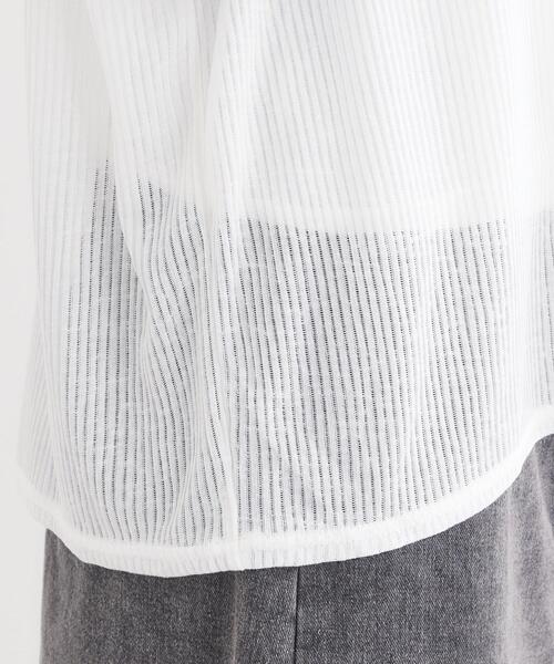 Cutie Blonde（キューティーブロンド）の「【S-LL】シアーラグランロンT（Tシャツ/カットソー・レディース・ホワイト/ベージュ/チャコールグレー・04/03/02/01）」の21枚目の写真