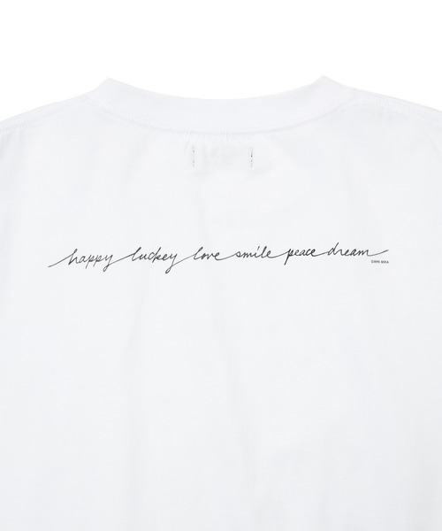 1chaku.(イッチャク)の「【アン ミカ×ZOZO】" HLLSPD " Tシャツ - Pi;S OF LOVE -(Tシャツ/カットソー・レディース・ホワイト/ブラック・L/XL/S/M)」の4枚目の写真