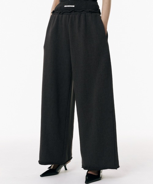 JOSE MOON（ジョゼムーン）の「PIGMENT SWEAT PANTS/ピグメントスウェットパンツ（スウェットパンツ・レディース・ブルー/チャコールグレー/グレー・38/36）」の18枚目の写真