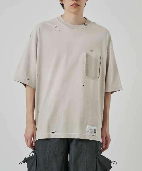 MIHARAYASUHIRO（ミハラヤスヒロ）の「【MIHARAYASUHIRO/ミハラヤスヒロ】SUN FADED TEE（Tシャツ/カットソー・メンズ・ブラック/ベージュ・48/46）」の2枚目の写真