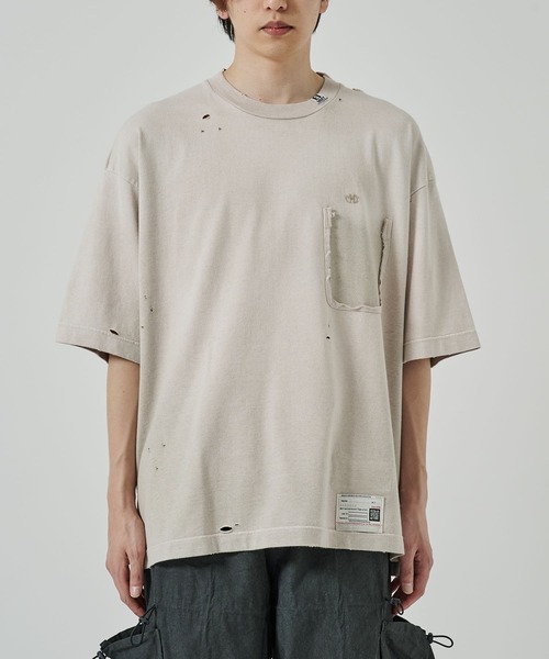 MIHARAYASUHIRO（ミハラヤスヒロ）の「【MIHARAYASUHIRO/ミハラヤスヒロ】SUN FADED TEE（Tシャツ/カットソー・メンズ・ブラック/ベージュ・48/46）」の21枚目の写真