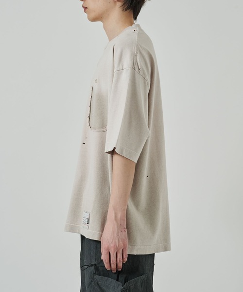 MIHARAYASUHIRO（ミハラヤスヒロ）の「【MIHARAYASUHIRO/ミハラヤスヒロ】SUN FADED TEE（Tシャツ/カットソー・メンズ・ブラック/ベージュ・48/46）」の22枚目の写真