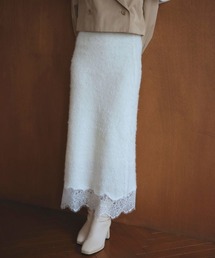 LANTINAM（ランティナム）の「Lace Docking Knit Skirt-レースドッキングニットスカート（スカート・メンズ）」