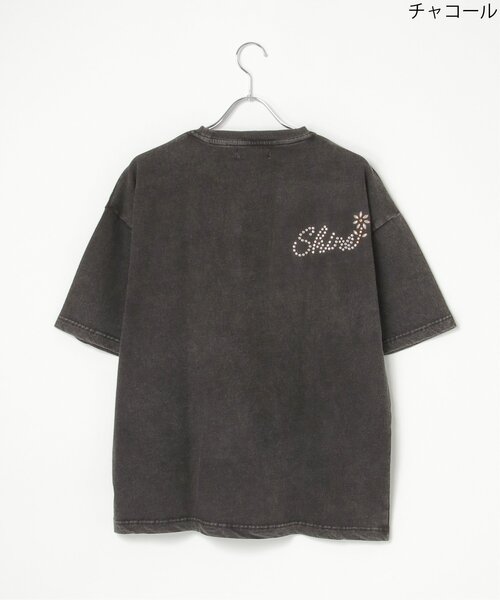 シャルボン　Tシャツ　チャコール セール】スノーウォッシュ加工ホットフィットTシャツ（Tシャツ