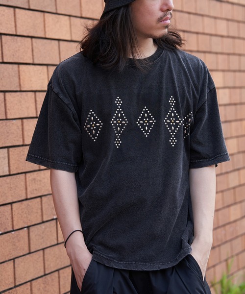 シャルボン　Tシャツ　チャコール セール】スノーウォッシュ加工ホットフィットTシャツ（Tシャツ