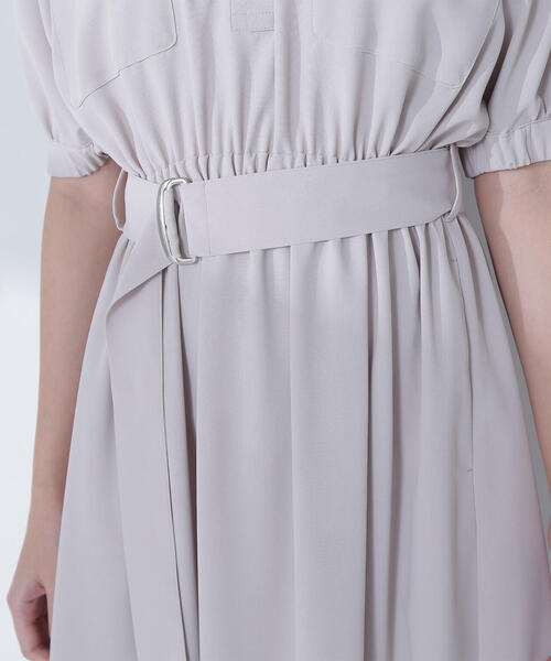 NATURAL BEAUTY BASIC（ナチュラルビューティーベーシック）の「◇ダブルポケットフォルムワンピース（ワンピース・レディース・チャコールグレー/ライトグリーン/ベージュ・SMALL/MEDIUM/P/S）」の15枚目の写真