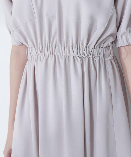 NATURAL BEAUTY BASIC（ナチュラルビューティーベーシック）の「◇ダブルポケットフォルムワンピース（ワンピース・レディース・チャコールグレー/ライトグリーン/ベージュ・SMALL/MEDIUM/P/S）」の14枚目の写真