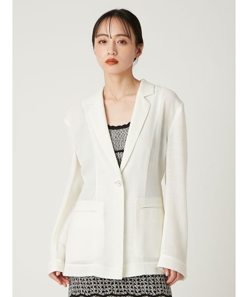 FRAY I.D（フレイアイディー）の「ワンボタンカラミジャケット（その他アウター・レディース・ブラック/アイボリー/ベージュ・1/0）」の11枚目の写真