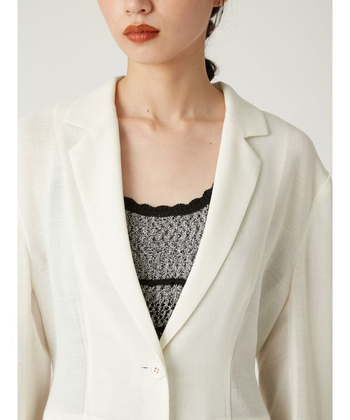 FRAY I.D（フレイアイディー）の「ワンボタンカラミジャケット（その他アウター・レディース・ブラック/アイボリー/ベージュ・1/0）」の14枚目の写真