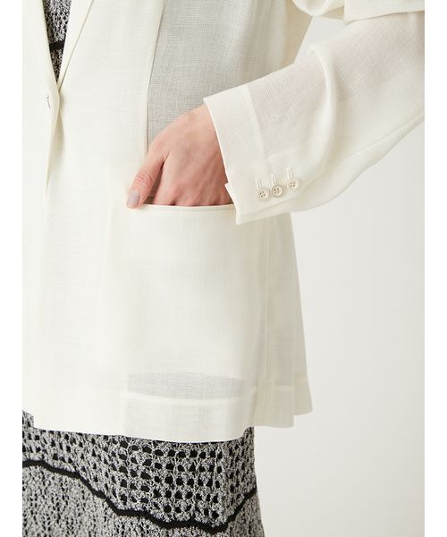 FRAY I.D（フレイアイディー）の「ワンボタンカラミジャケット（その他アウター・レディース・ブラック/アイボリー/ベージュ・1/0）」の15枚目の写真