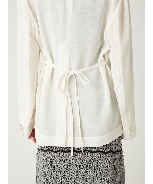 FRAY I.D（フレイアイディー）の「ワンボタンカラミジャケット（その他アウター・レディース・ブラック/アイボリー/ベージュ・1/0）」の18枚目の写真