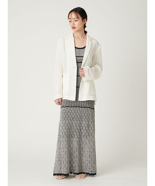 FRAY I.D（フレイアイディー）の「ワンボタンカラミジャケット（その他アウター・レディース・ブラック/アイボリー/ベージュ・1/0）」の21枚目の写真