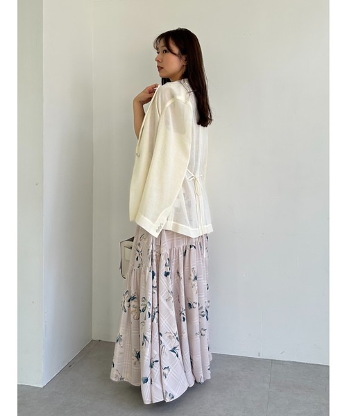 FRAY I.D（フレイアイディー）の「ワンボタンカラミジャケット（その他アウター・レディース・ブラック/アイボリー/ベージュ・1/0）」の8枚目の写真