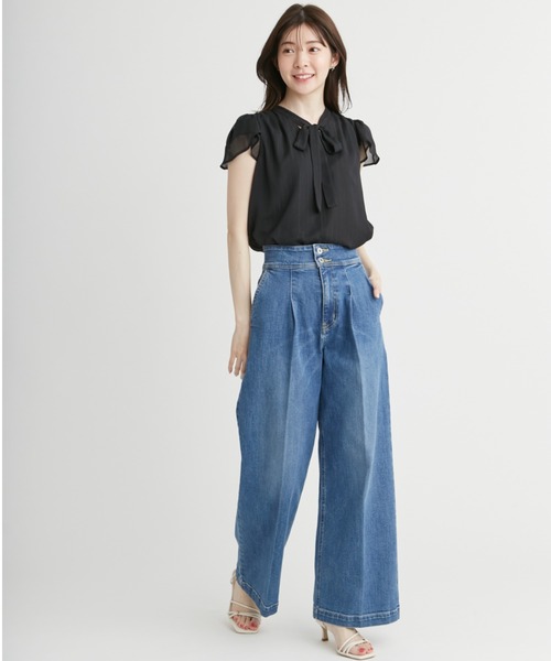 大人気　CELFORD セルフォード　ハイウエストワイドデニムパンツ ハイウエストデニムワイドパンツ(ロングパンツ)｜PANTS（パンツ