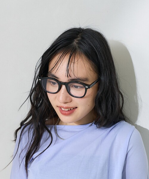 FREAK'S STORE（フリークスストア）の「黒ブチメガネ/アイウェア（メガネ・レディース・ブラック・ONE SIZE）」の3枚目の写真