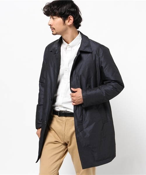 ivory court（アイボリーコート）の「メモリープリマロフトコート（ステンカラーコート・メンズ・ブラック/ネイビー・38/40/36）」の5枚目の写真