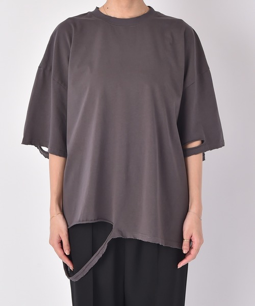 AKTE（アクテ）の「シャビーシックTシャツ（Tシャツ/カットソー・レディース・ホワイト/グレー・FREE）」の19枚目の写真