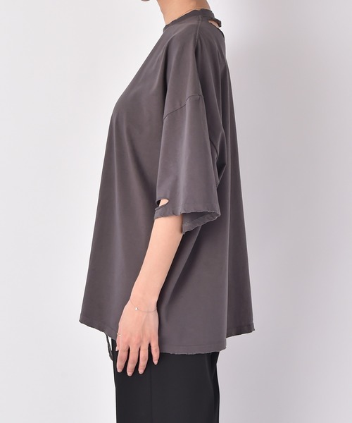 AKTE（アクテ）の「シャビーシックTシャツ（Tシャツ/カットソー・レディース・ホワイト/グレー・FREE）」の20枚目の写真