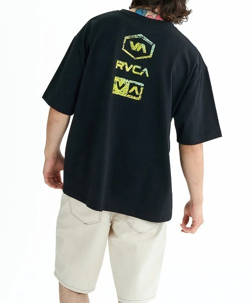 RVCA(ルーカ)の「RVCA メンズ STONE WASH SS Tシャツ 【2025年夏モデル】/ルーカバックプリント半袖ロゴTシャツ(Tシャツ/カットソー・メンズ・ブルー系その他/バーガンディー/ホワイト/ブラック・SMALL/LARGE/X-LARGE/MEDIUM)」の12枚目の写真