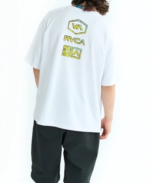 RVCA(ルーカ)の「RVCA メンズ STONE WASH SS Tシャツ 【2025年夏モデル】/ルーカバックプリント半袖ロゴTシャツ(Tシャツ/カットソー・メンズ・ブルー系その他/バーガンディー/ホワイト/ブラック・SMALL/LARGE/X-LARGE/MEDIUM)」の5枚目の写真