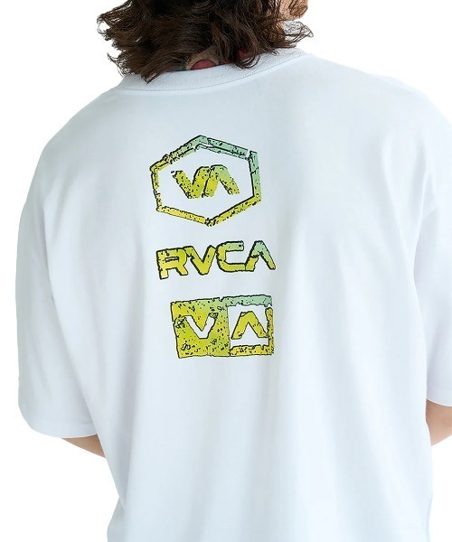 RVCA(ルーカ)の「RVCA メンズ STONE WASH SS Tシャツ 【2025年夏モデル】/ルーカバックプリント半袖ロゴTシャツ(Tシャツ/カットソー・メンズ・ブルー系その他/バーガンディー/ホワイト/ブラック・SMALL/LARGE/X-LARGE/MEDIUM)」の7枚目の写真
