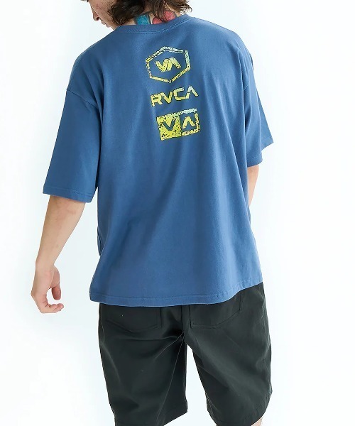 RVCA(ルーカ)の「RVCA メンズ STONE WASH SS Tシャツ 【2025年夏モデル】/ルーカバックプリント半袖ロゴTシャツ(Tシャツ/カットソー・メンズ・ブルー系その他/バーガンディー/ホワイト/ブラック・SMALL/LARGE/X-LARGE/MEDIUM)」の16枚目の写真
