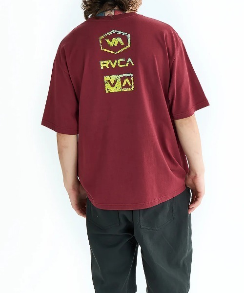 RVCA(ルーカ)の「RVCA メンズ STONE WASH SS Tシャツ 【2025年夏モデル】/ルーカバックプリント半袖ロゴTシャツ(Tシャツ/カットソー・メンズ・ブルー系その他/バーガンディー/ホワイト/ブラック・SMALL/LARGE/X-LARGE/MEDIUM)」の20枚目の写真
